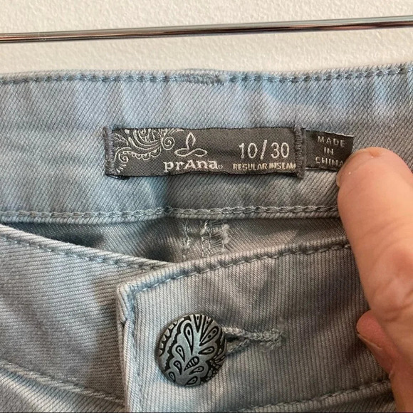 PRANA Sz 10 x 30 Light Grey  Jeans NWT - Picture 4 of 10